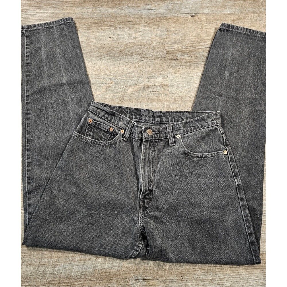 Vintage Levi's 550 Made in Canada Black Relaxed Tapered Mom Jeans‎ Women's 13L